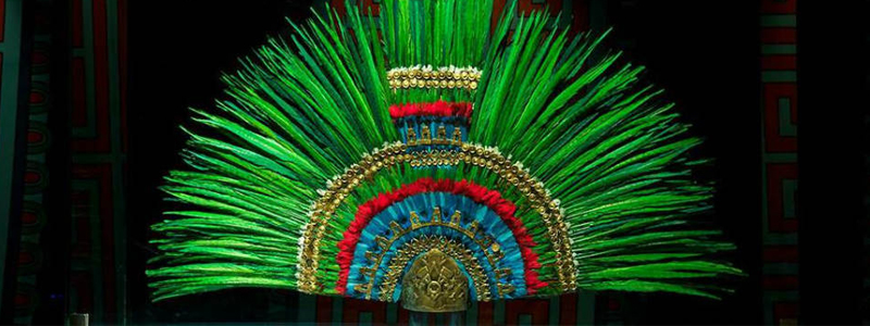 El penacho de Moctezuma, plumaria del México antiguo